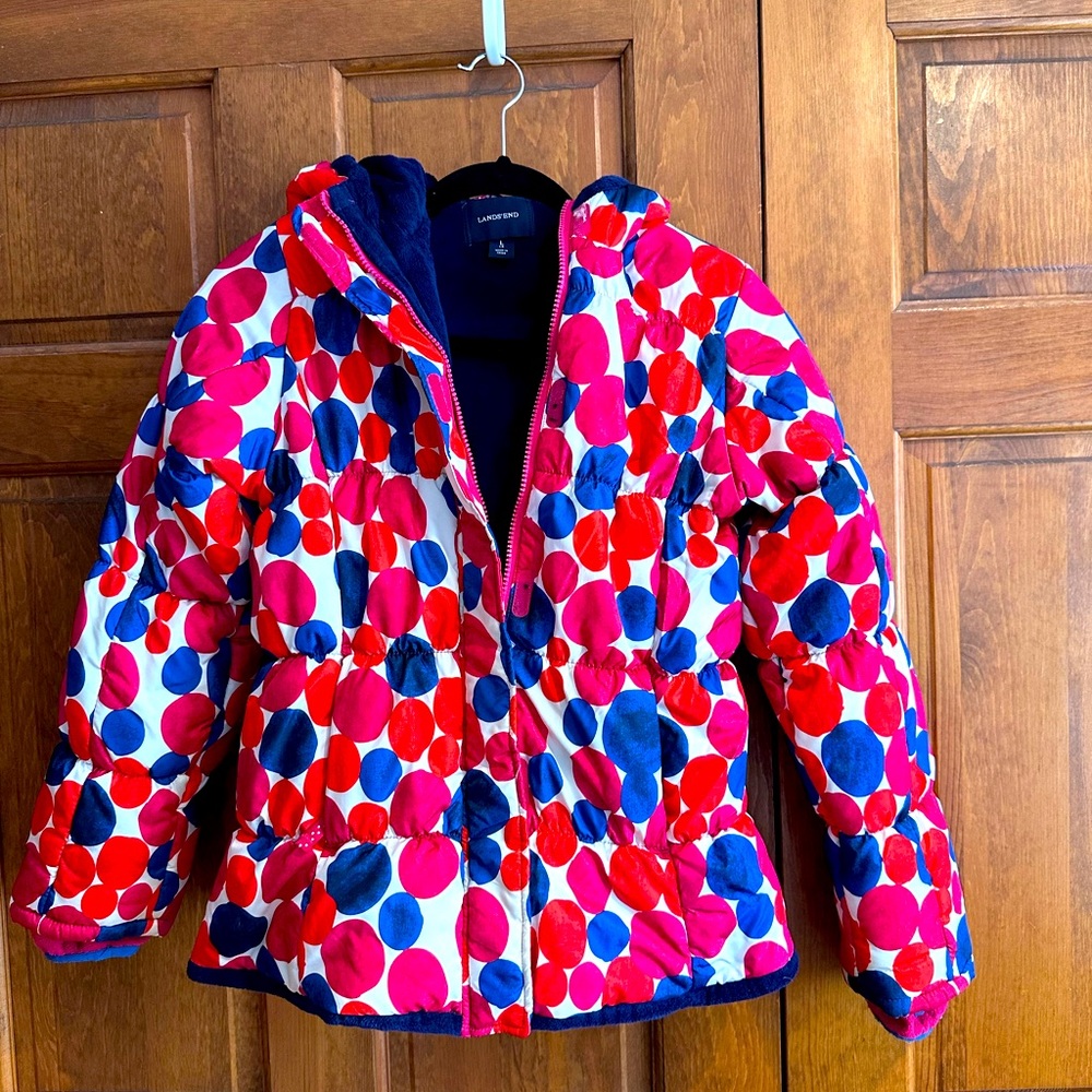 Lands End girls puffer jacket